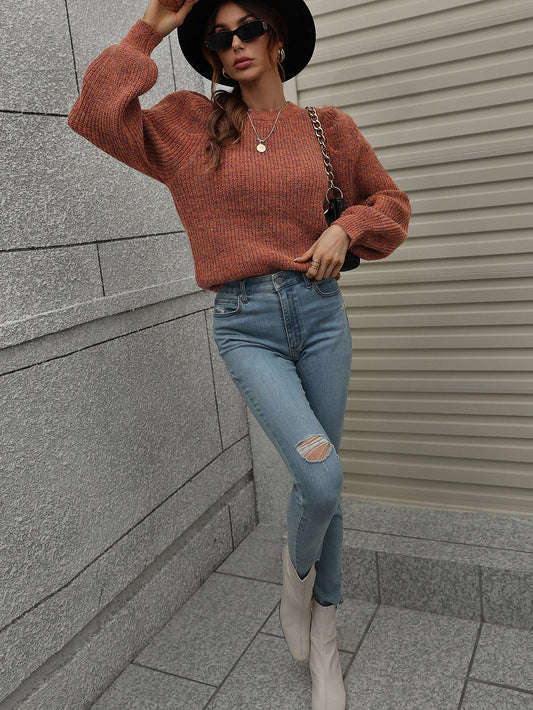 HARVIE KNIT TOP - CAMEL