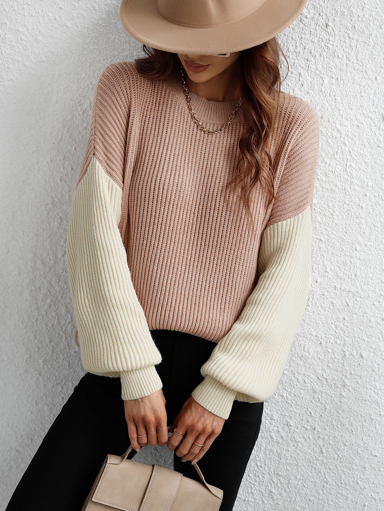 ESTATIA KNIT SWEATER - KHAKI