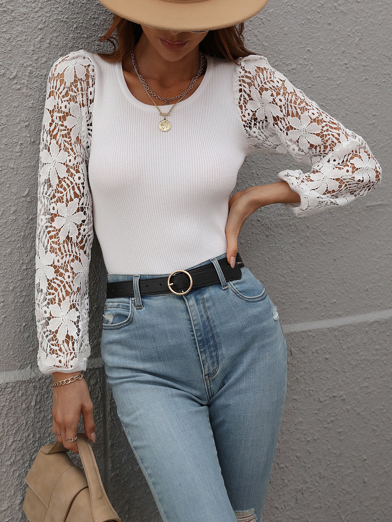 TAYLA KNIT TOP - WHITE