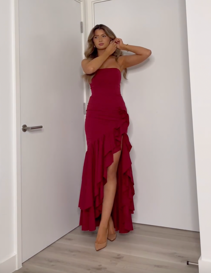 Popular Tube Top Sleeveless Maxi Dress