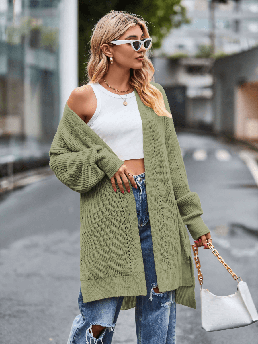 Hanson Oversized Knit Duster - Sage