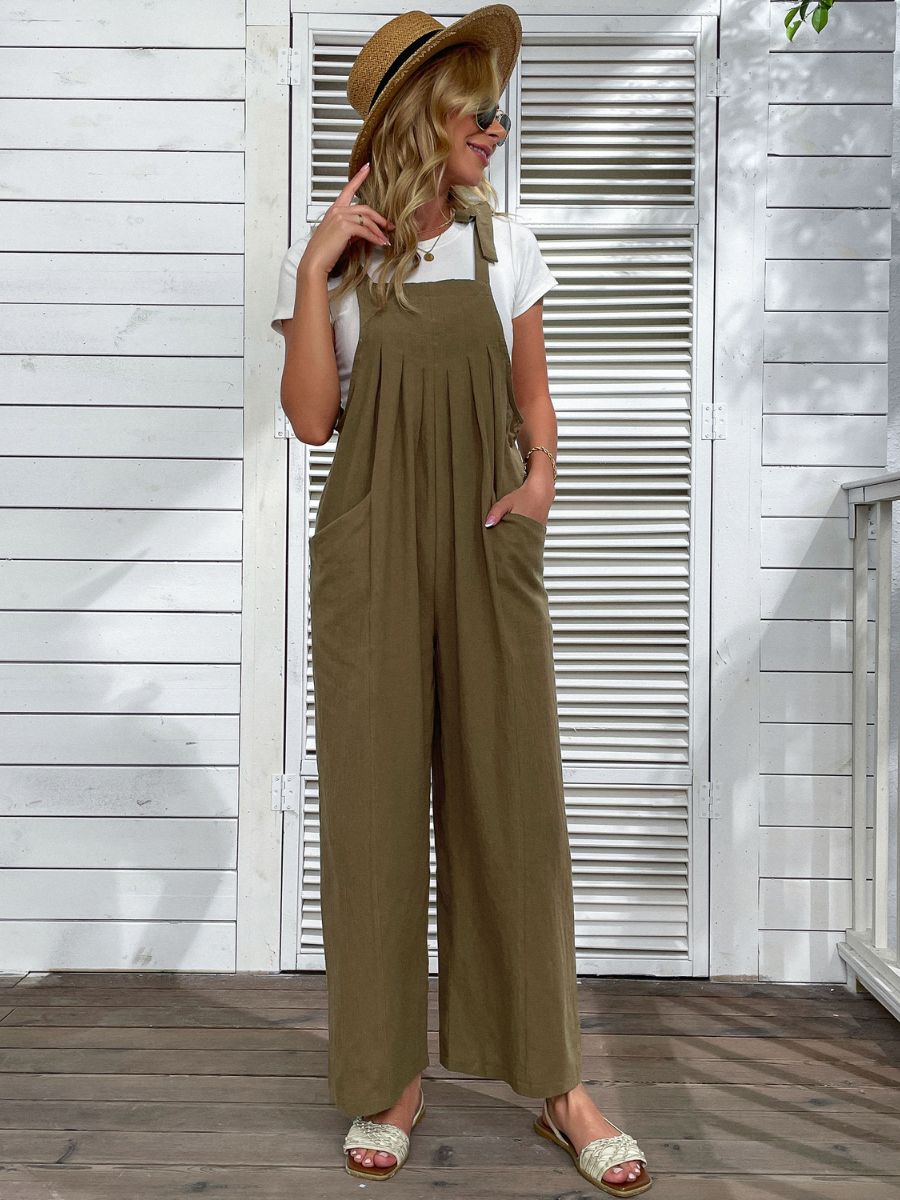 ACACIA OVERALLS - OLIVE