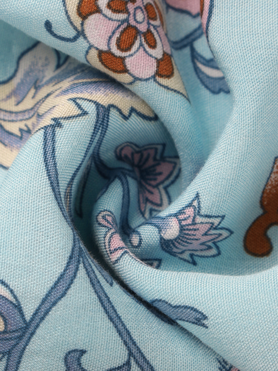 RINA BOHO DRESS - BABY BLUE