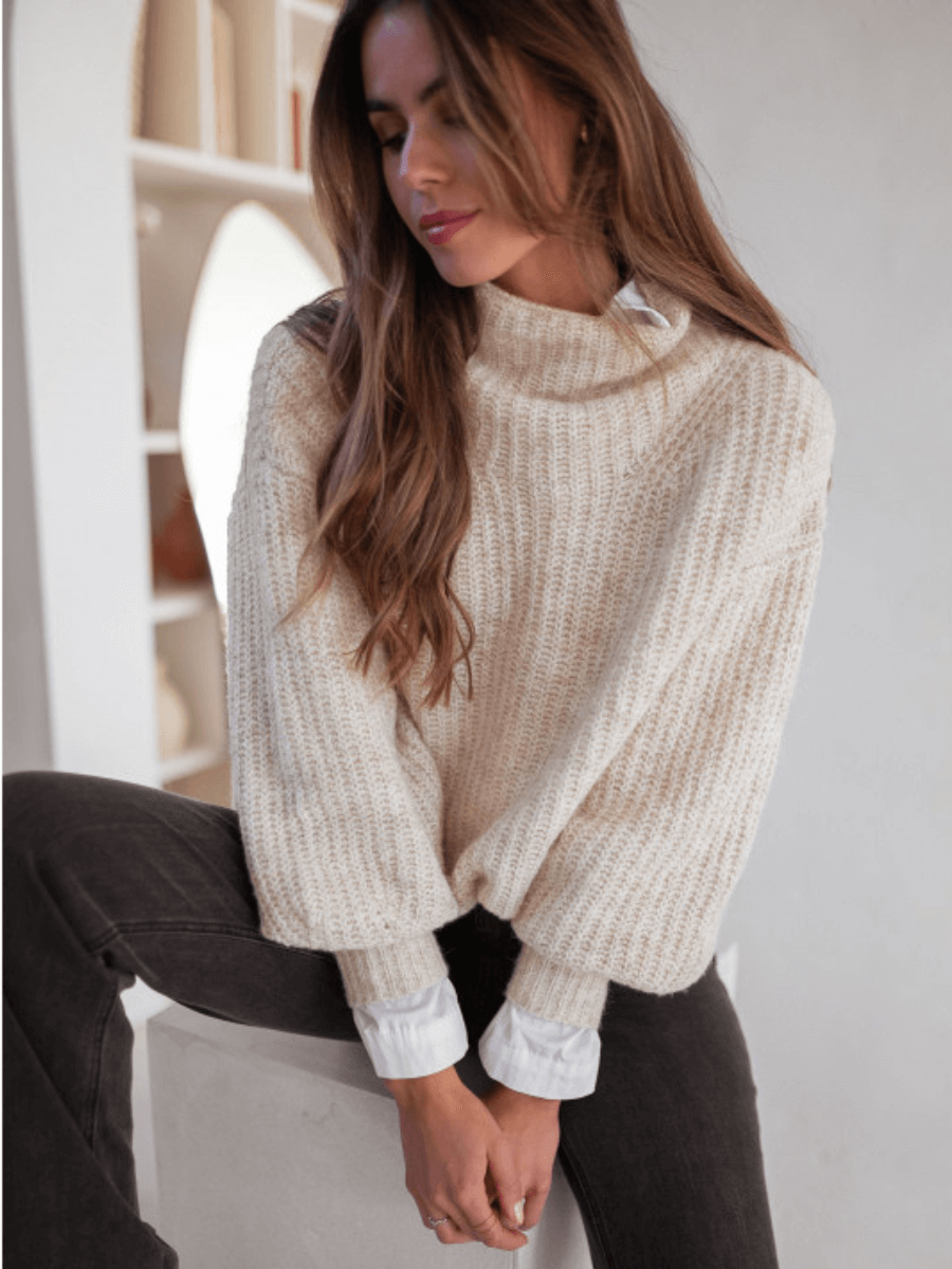 CALISTALLY DOLL | CHESTER KNIT JUMPER BEIGE