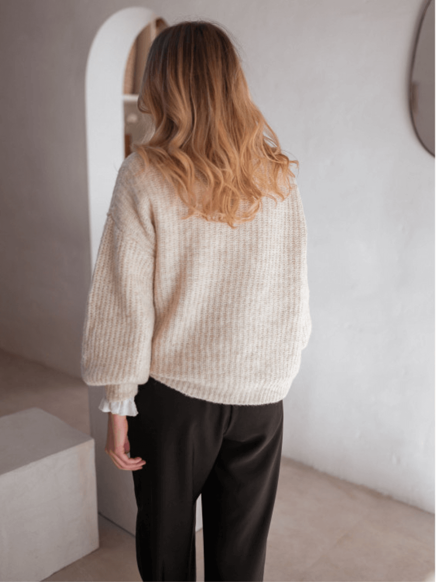 CALISTALLY DOLL | CHESTER KNIT JUMPER BEIGE