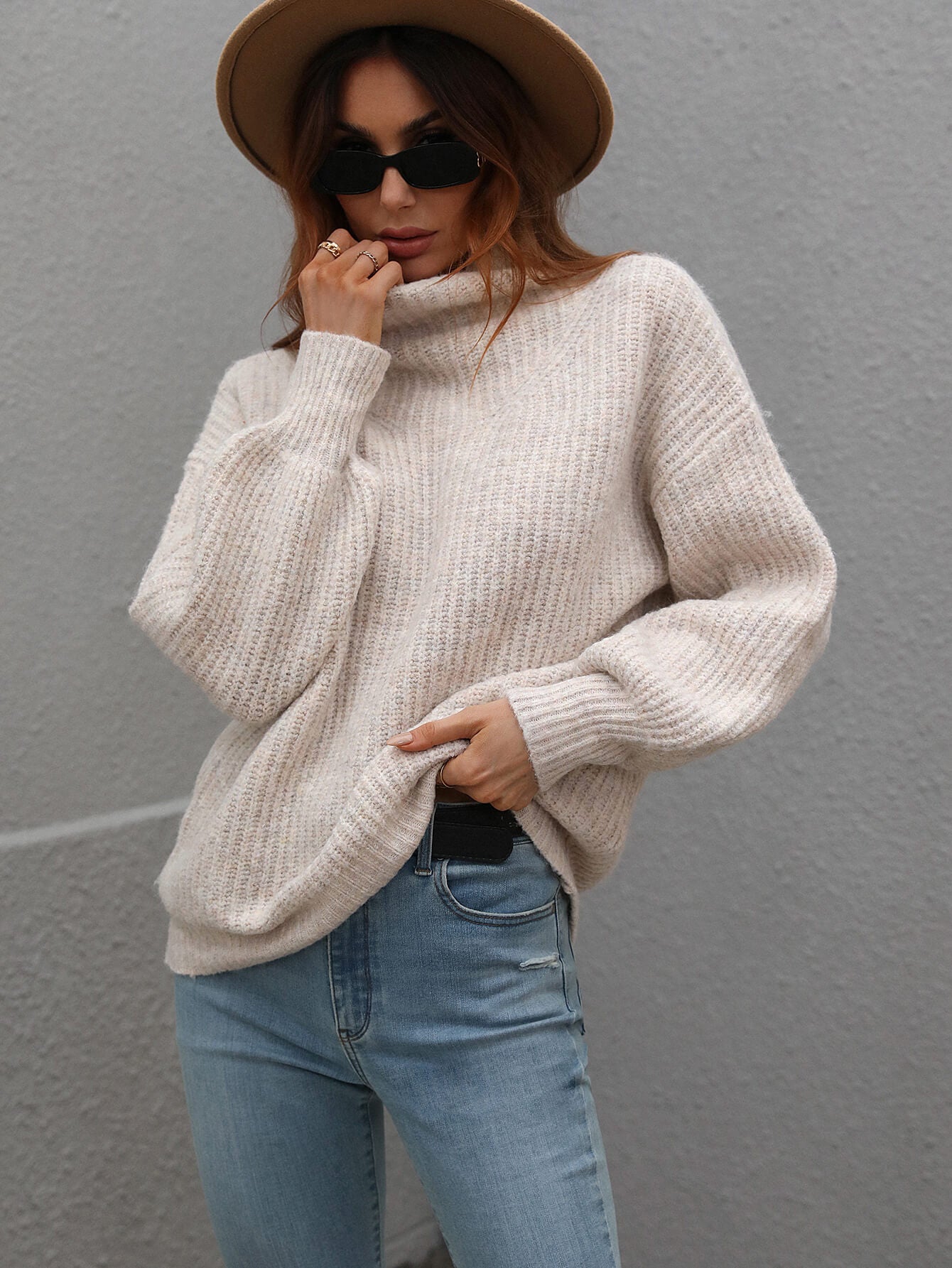 CALISTALLY DOLL | CHESTER KNIT JUMPER BEIGE
