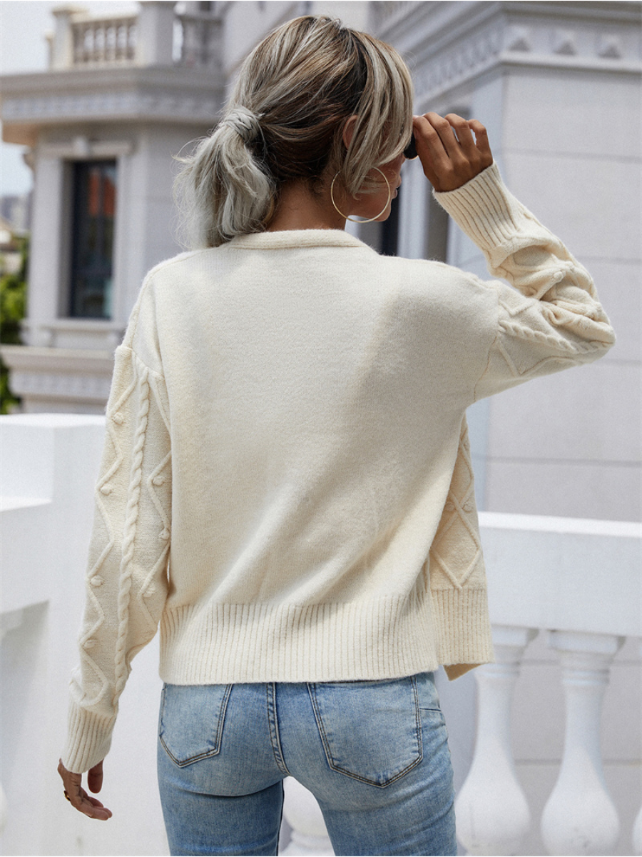 Calistally | RACHAELS Knit Cardigan Set - Beige