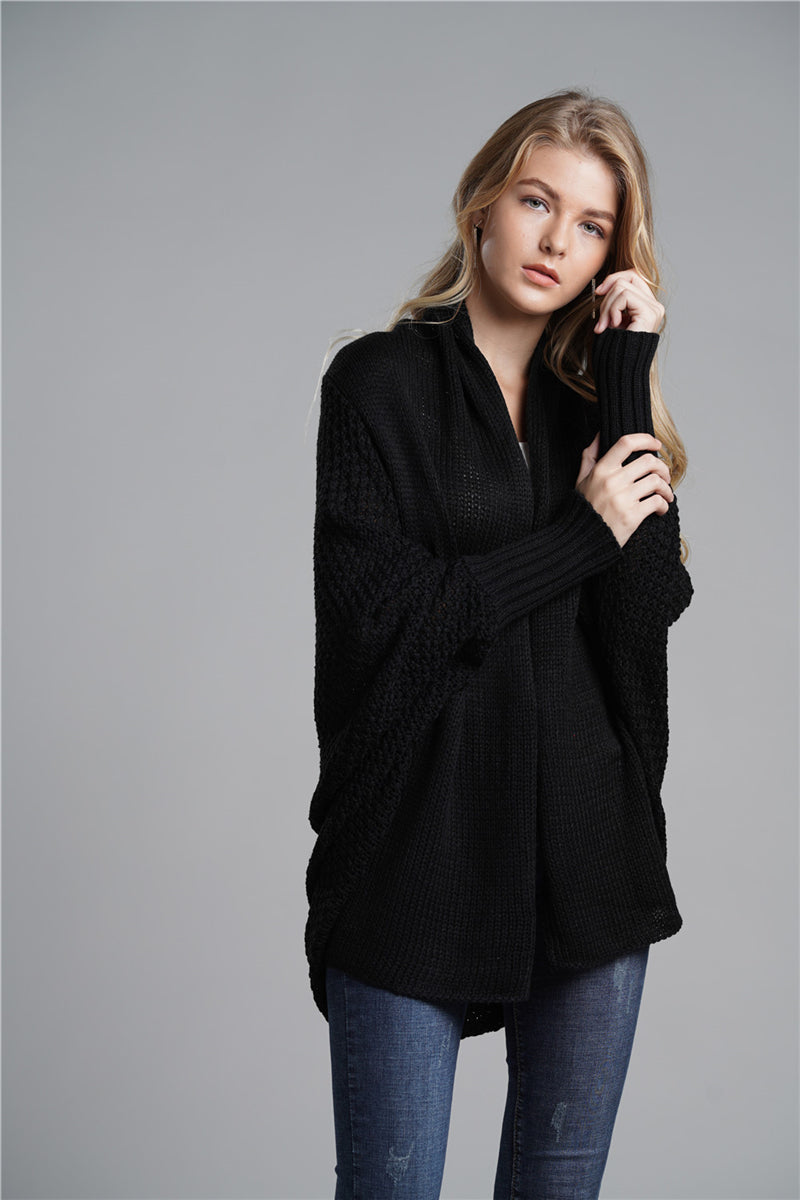 Calistally | Black Batwing Easy On Cardigan