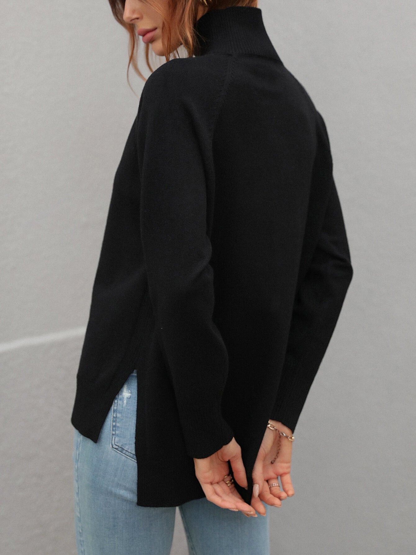 TAY KNIT JUMPER - BLACK