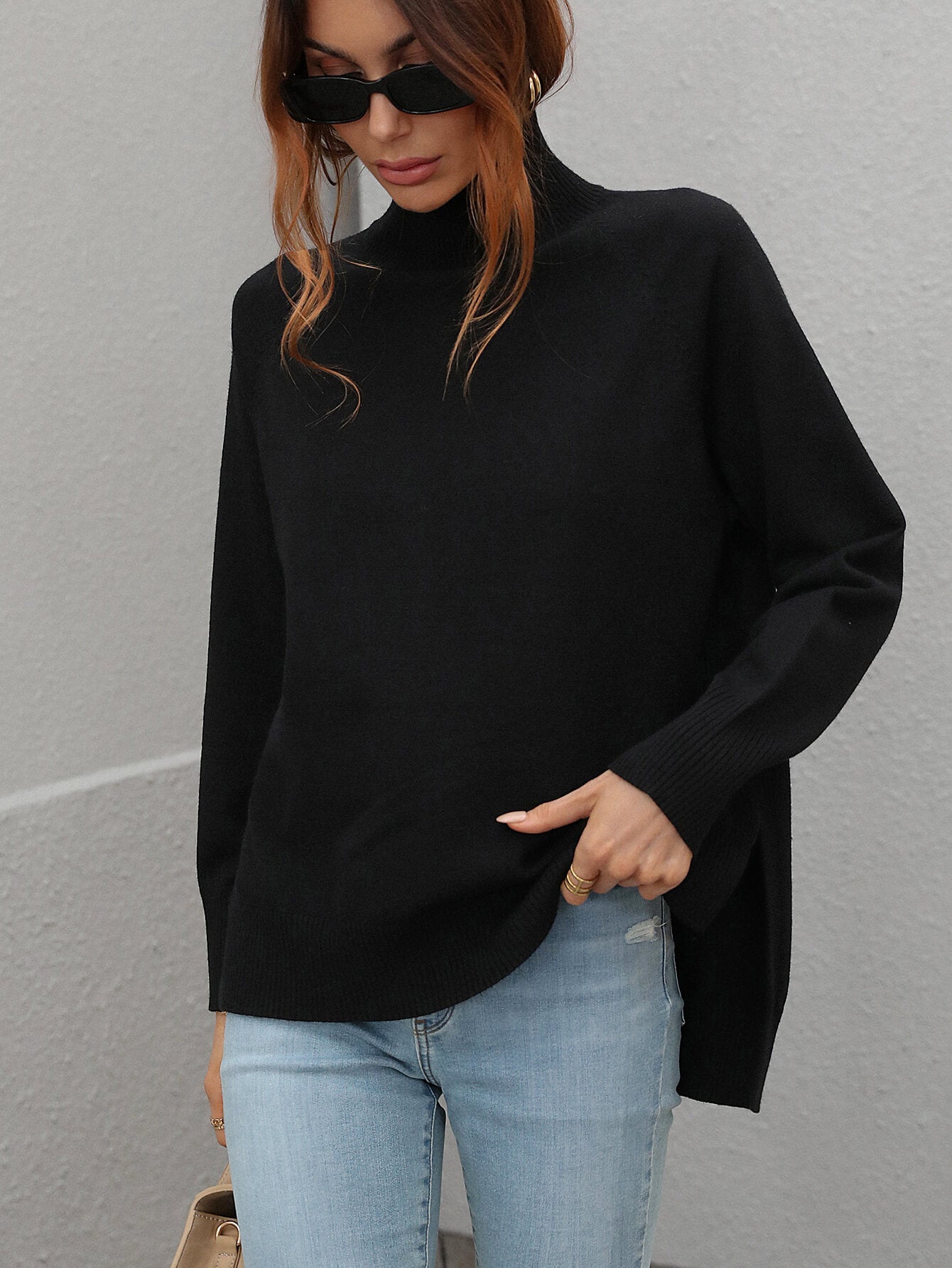 TAY KNIT JUMPER - BLACK