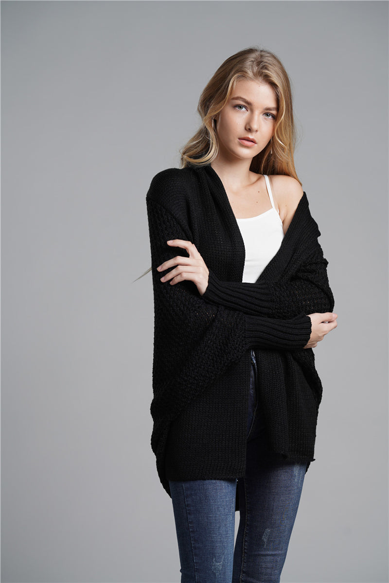 Calistally | Black Batwing Easy On Cardigan