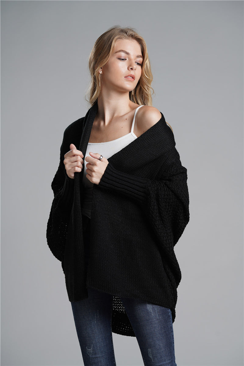 Calistally | Black Batwing Easy On Cardigan