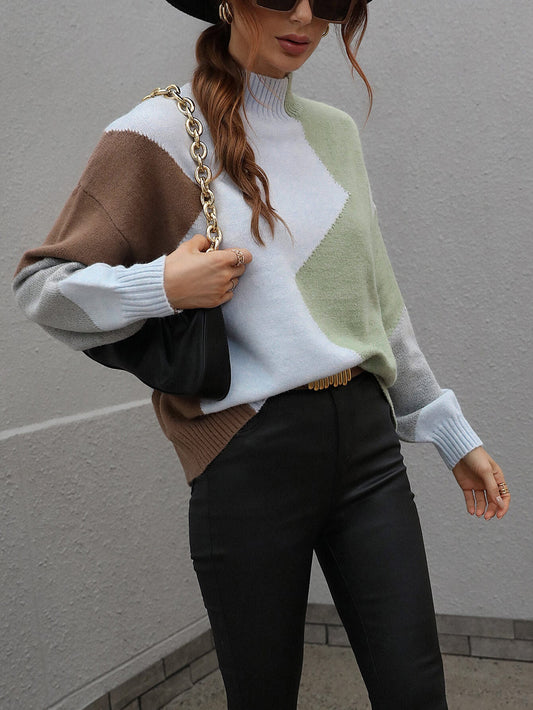 BRANDY KNIT SWEATER - BLUE