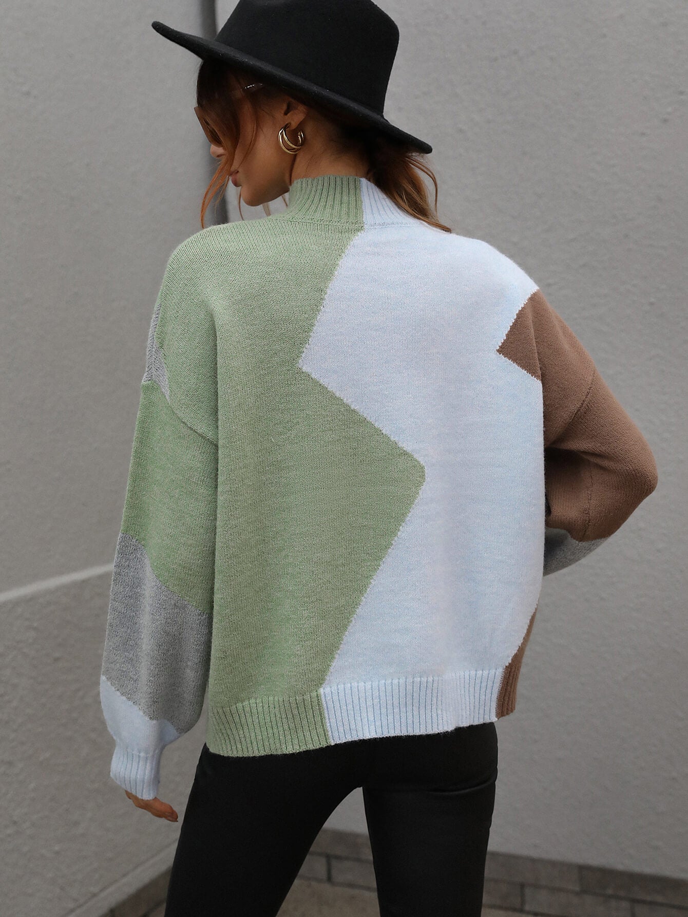 BRANDY KNIT SWEATER - BLUE