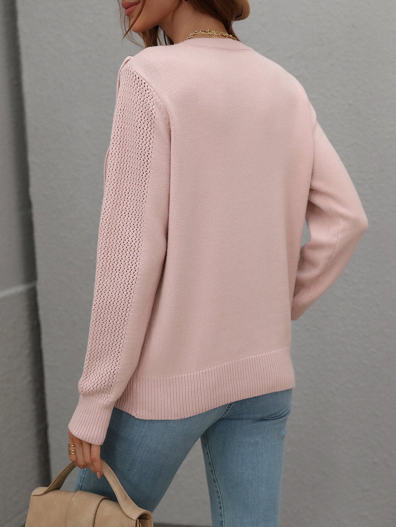 FOREST ADVENTURES KNIT TOP - BLUSH