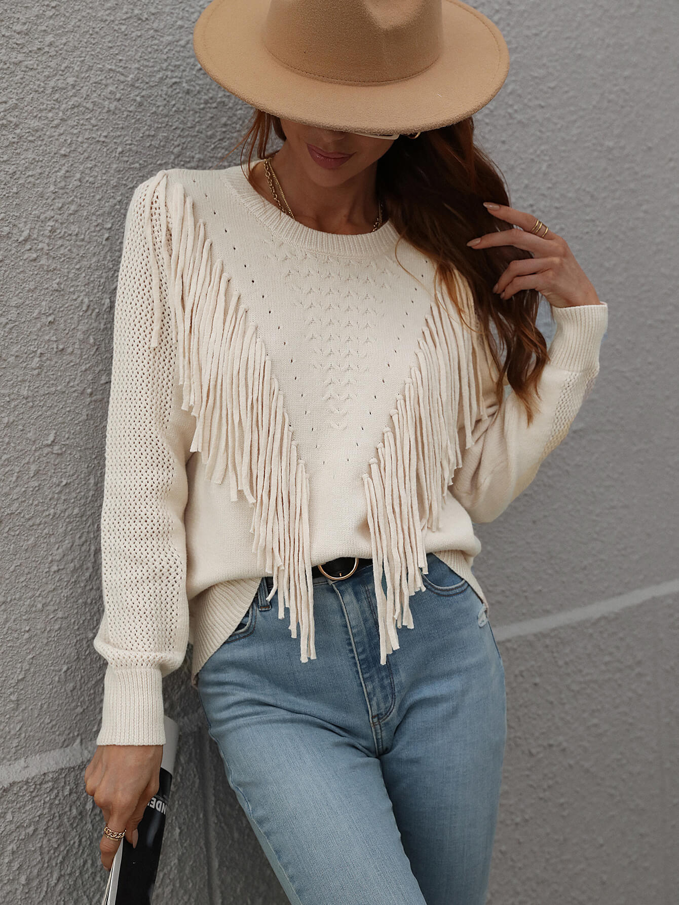 FOREST ADVENTURES KNIT TOP - CREAM