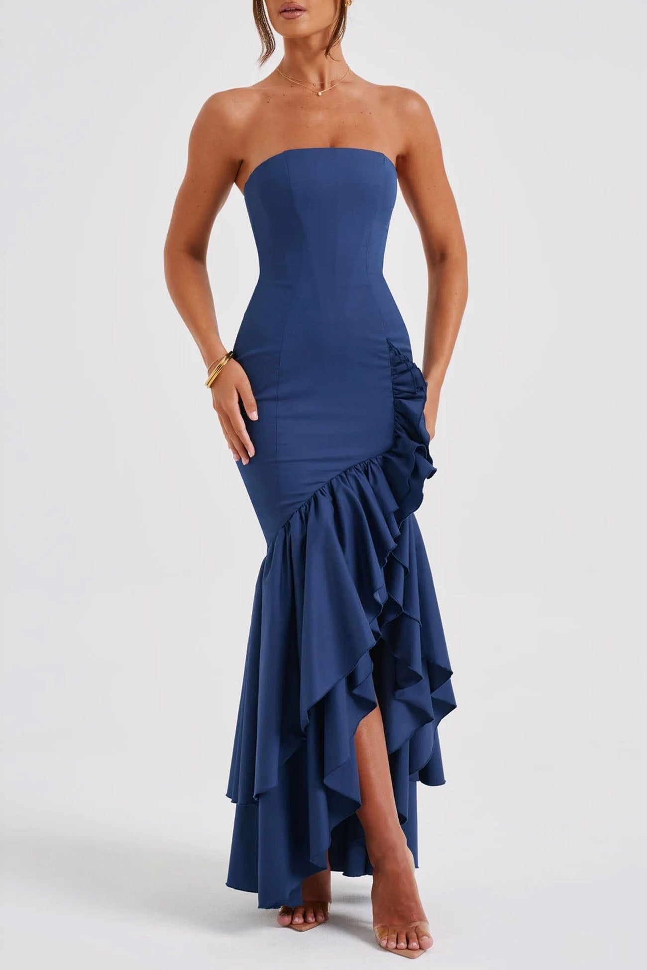 Popular Tube Top Sleeveless Maxi Dress