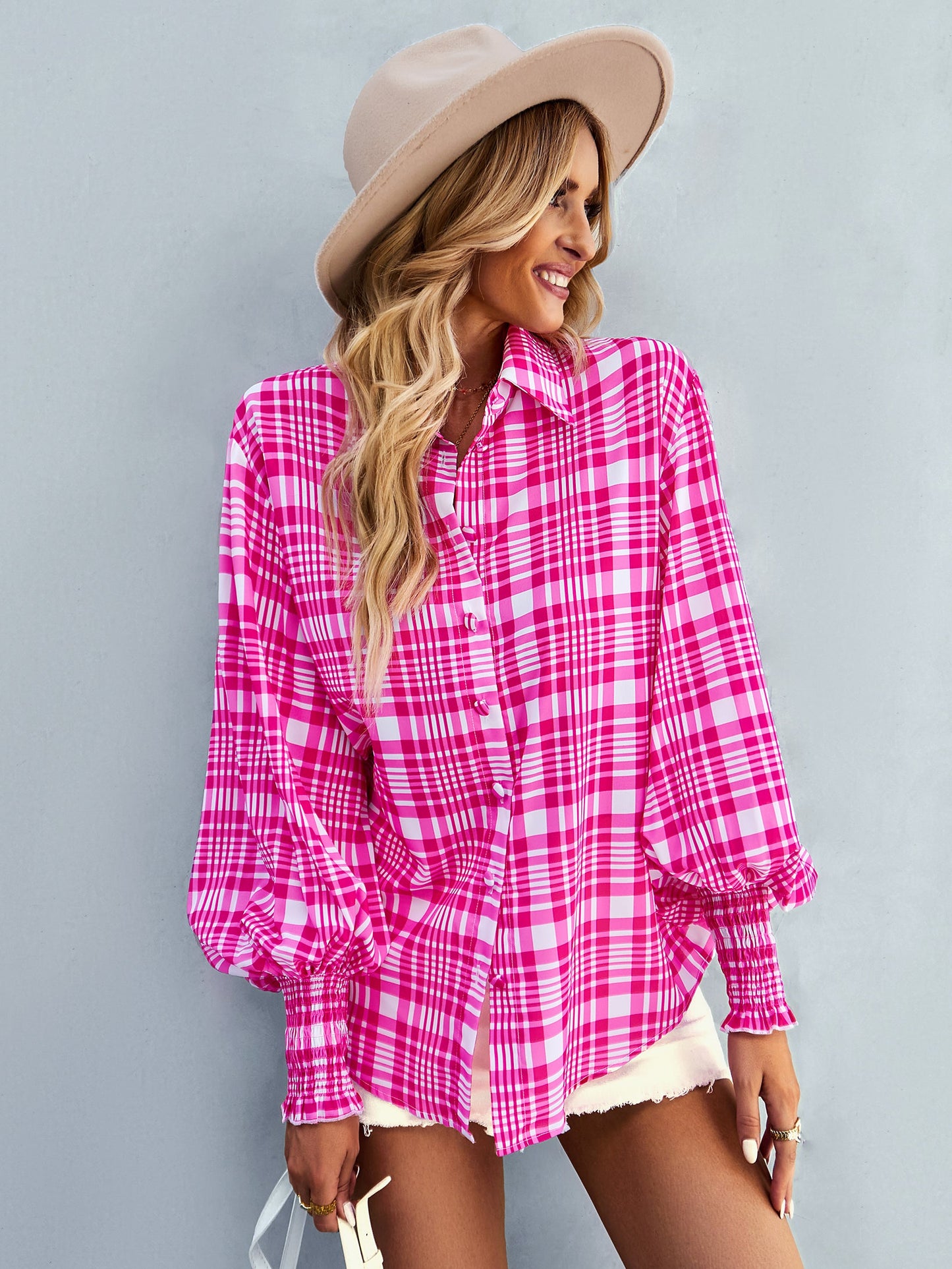 FLEETWOOD BLOUSE - PINK PRINT