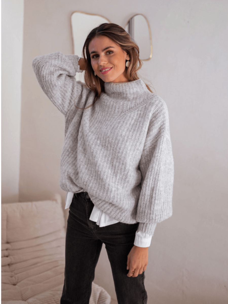 CALISTALLY DOLL | CHESTER KNIT JUMPER GREY