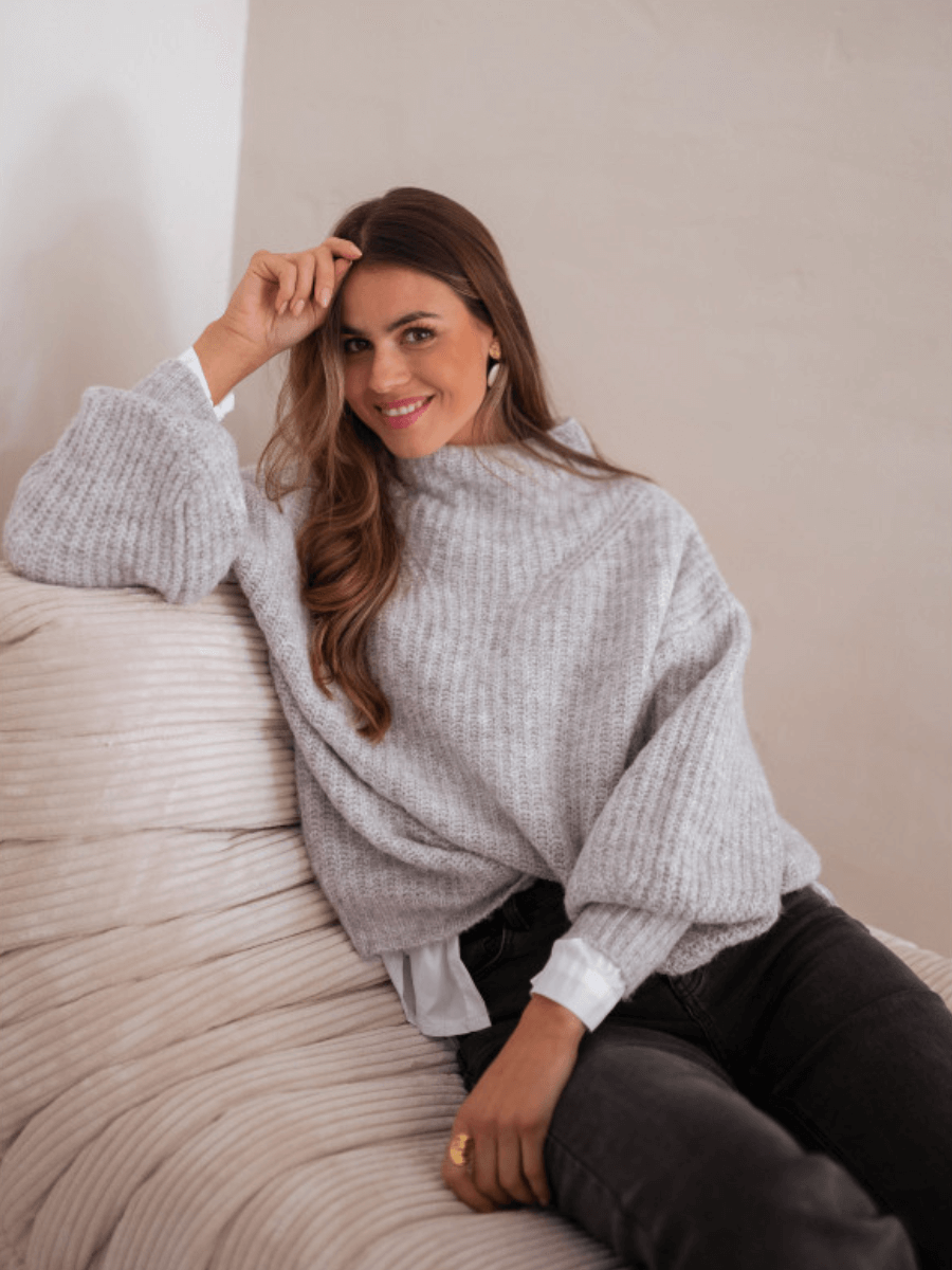 CALISTALLY DOLL | CHESTER KNIT JUMPER GREY