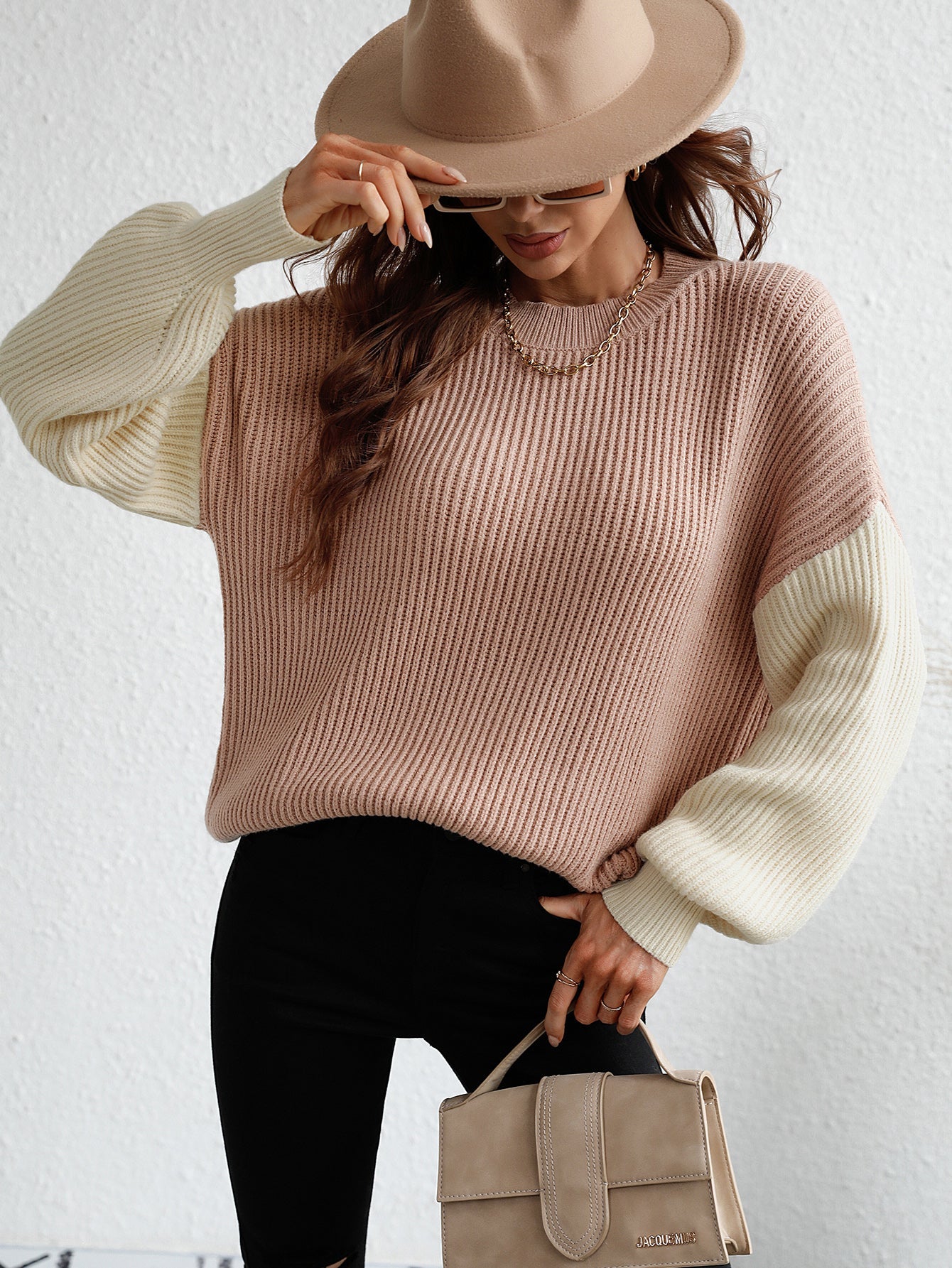 ESTATIA KNIT SWEATER - KHAKI