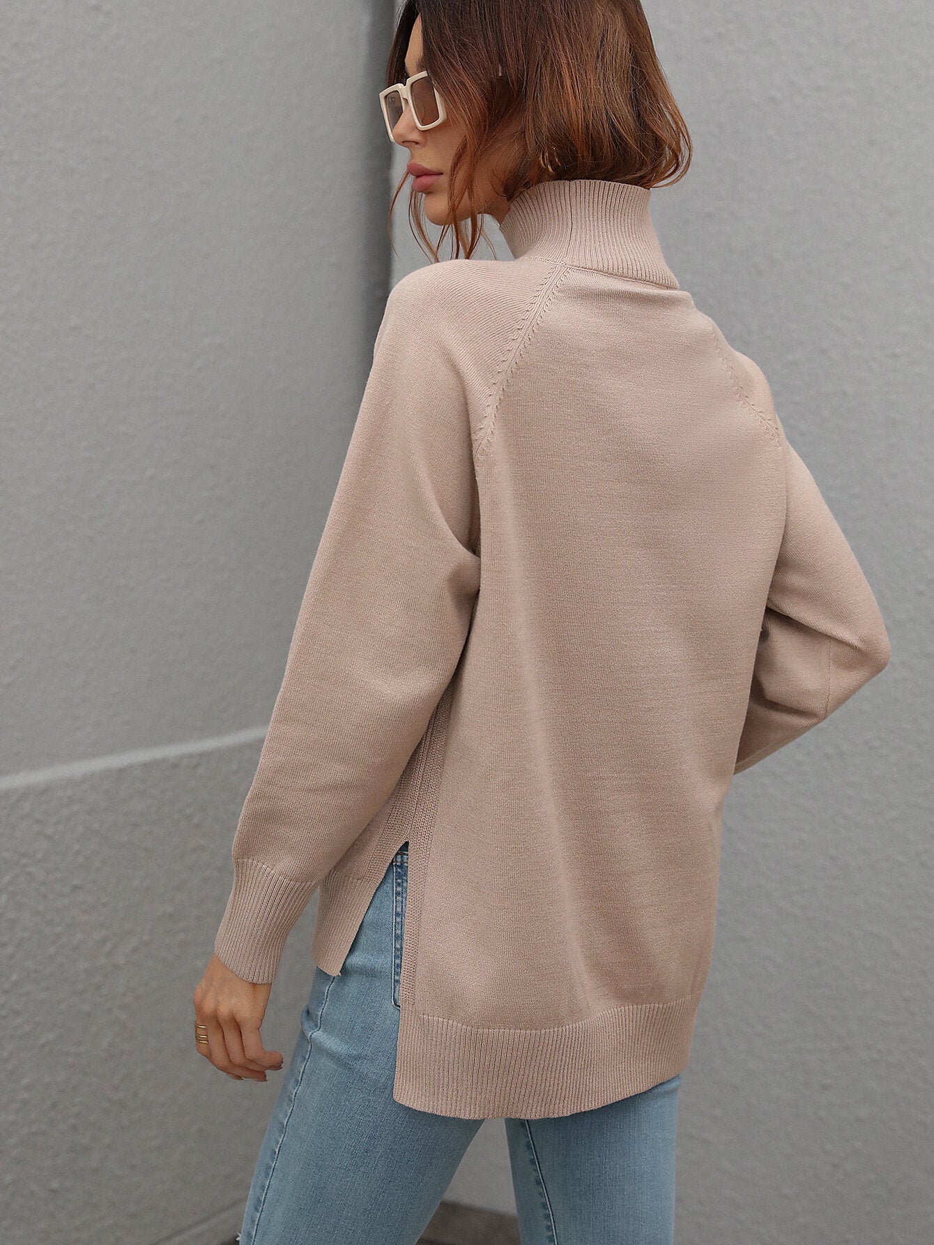 TAY KNIT JUMPER - KHAKI