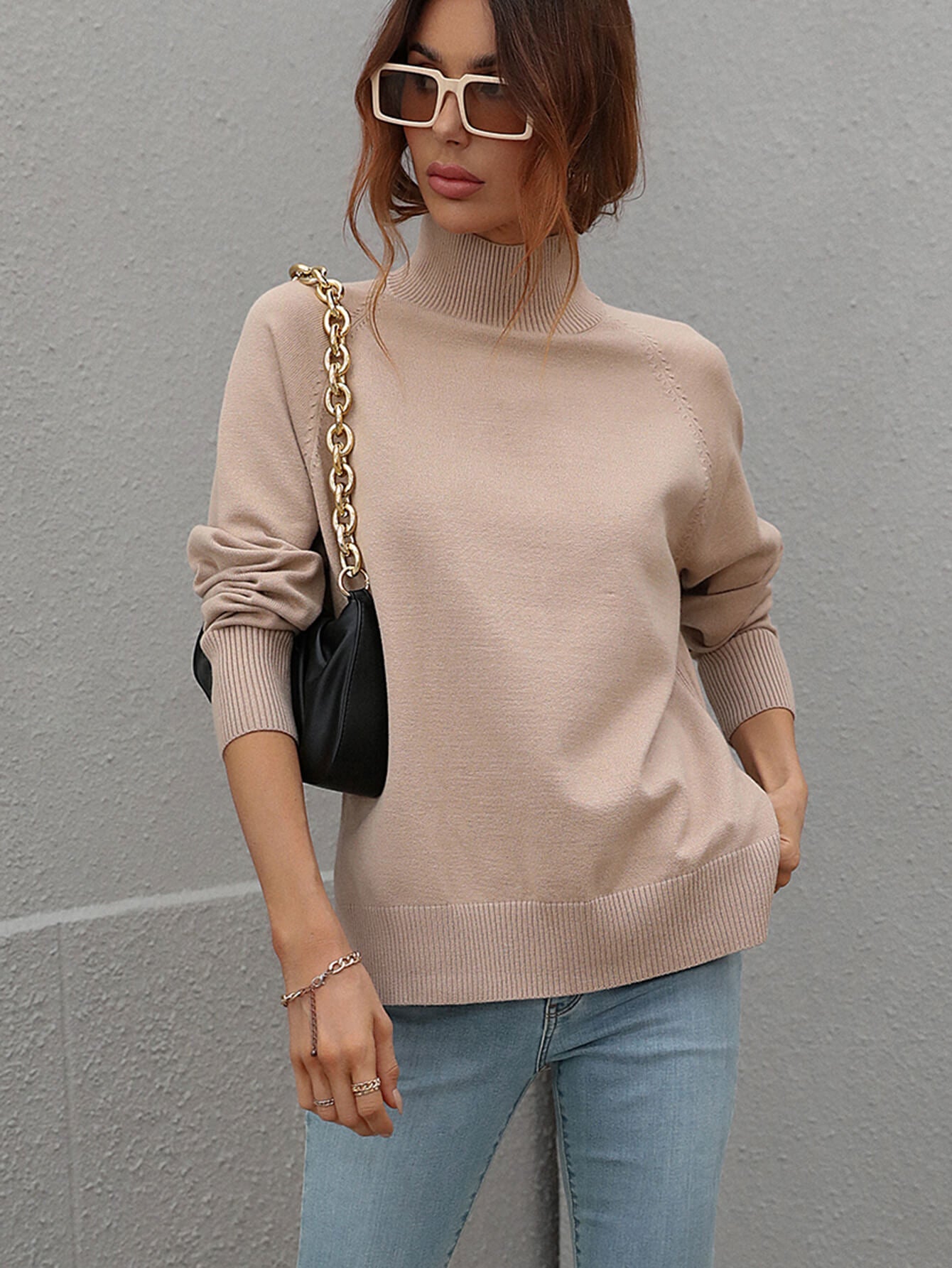 TAY KNIT JUMPER - KHAKI