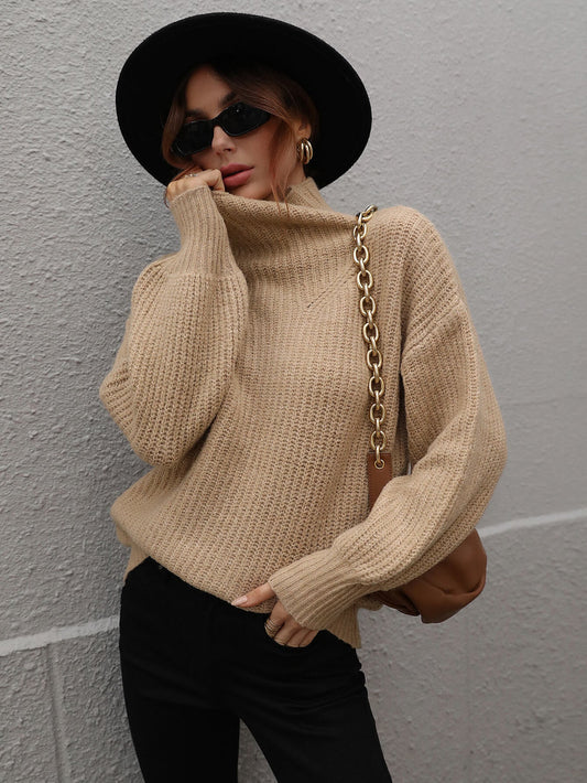 CHESTER KNIT JUMPER - MOCHA