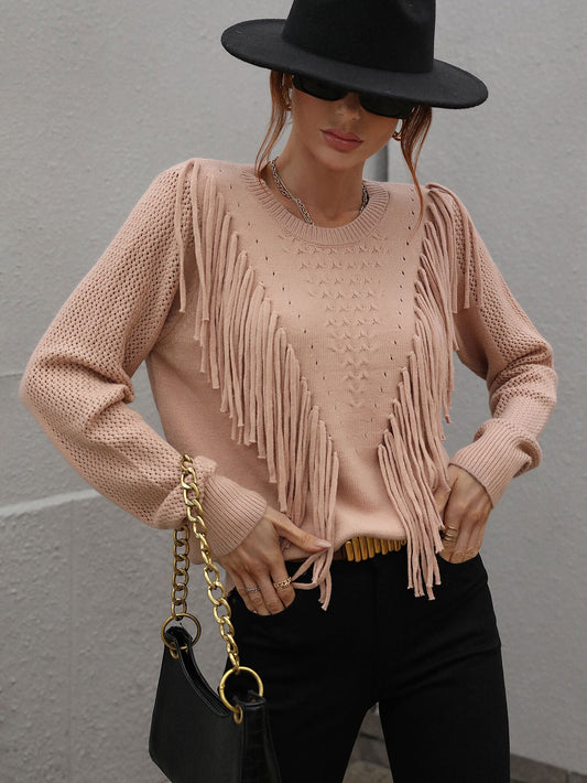 FOREST ADVENTURES KNIT TOP - NEUTRAL
