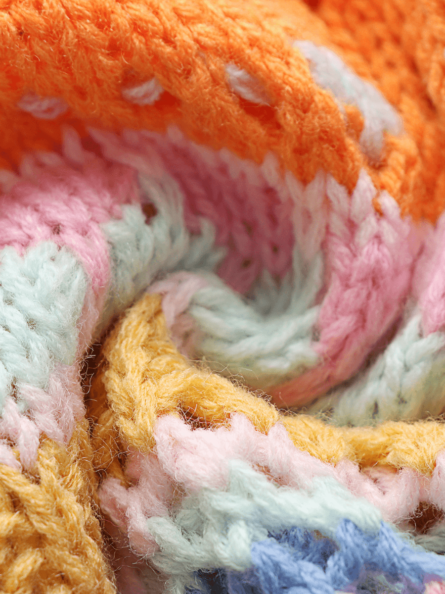 Calistally | Pumpkin Date Knit Cardigan - Orange