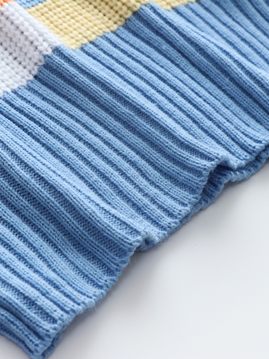Calistally | ROBERTA Stripe Multi Color Knit Top