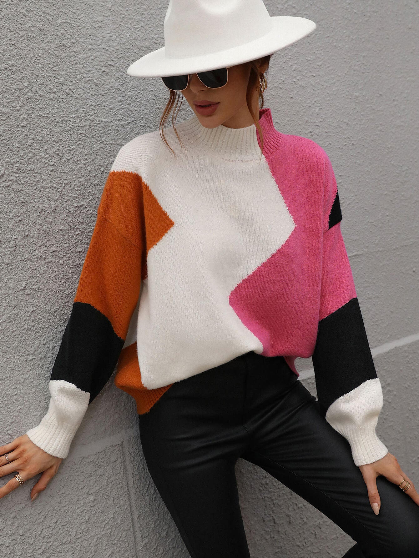 BRANDY KNIT SWEATER - PINK