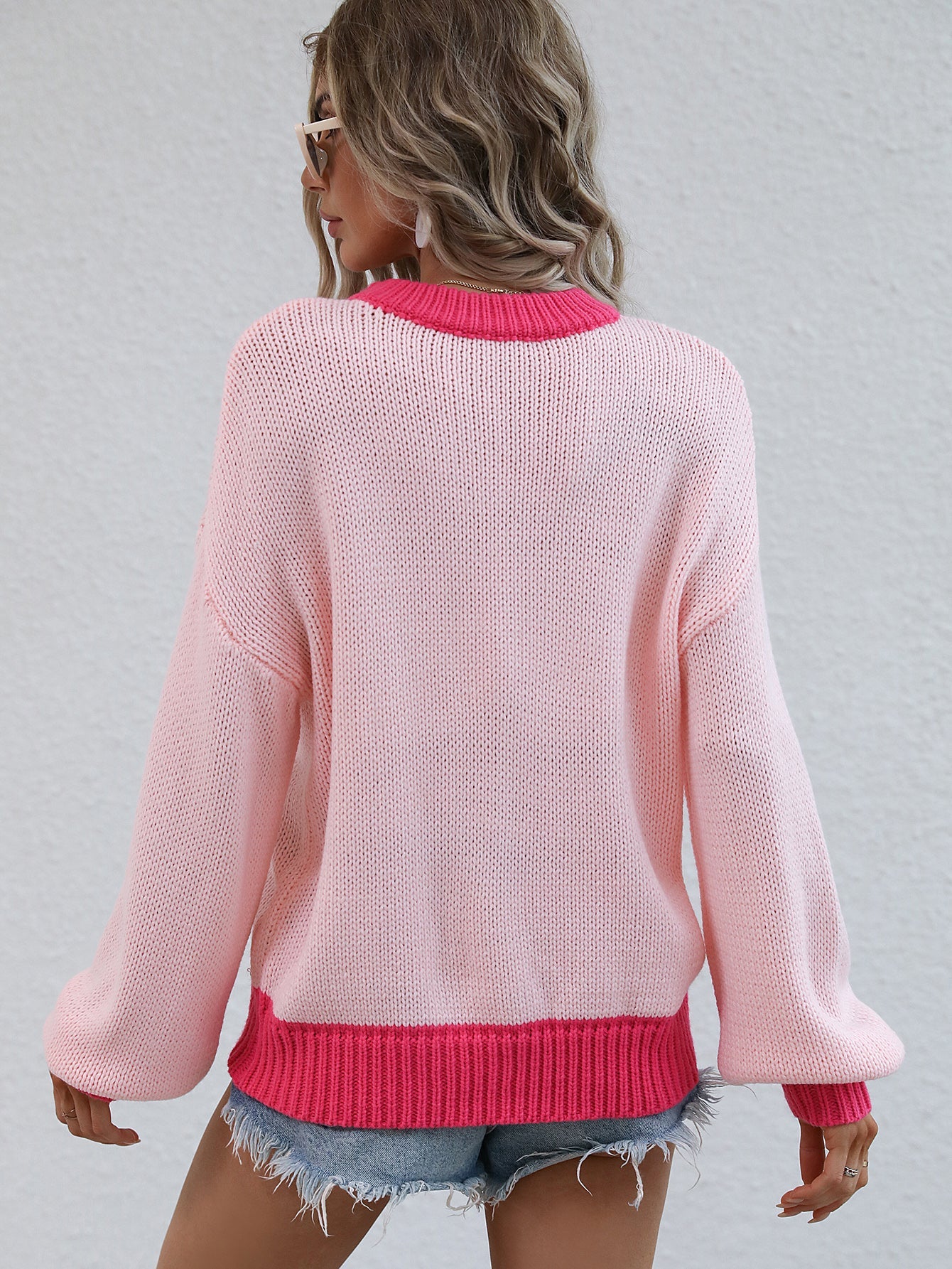 KASMERE KNIT SWEATER - BABY PINK