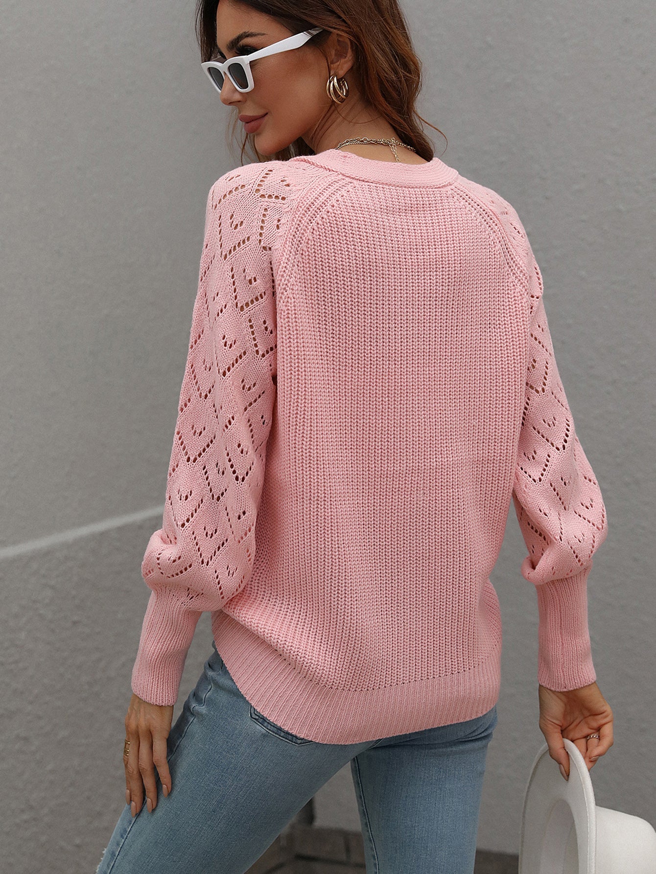 SHANTALL KNIT CARDIGAN - PINK