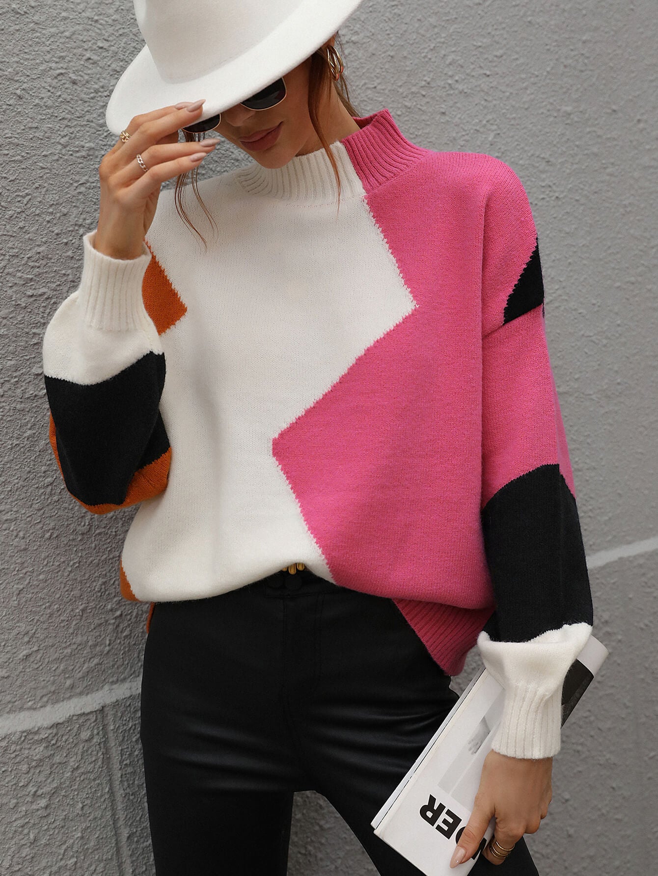 BRANDY KNIT SWEATER - PINK