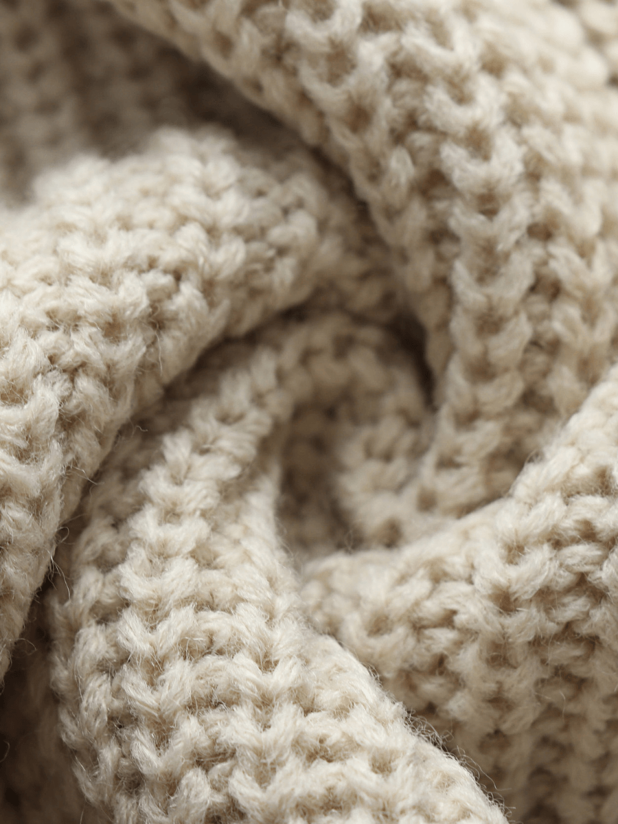 Calistally | Front and Back Wearable Knit Cardigan - Beige