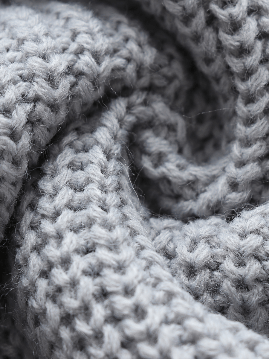 Calistally | Front and Back Wearable Knit Cardigan - Grey