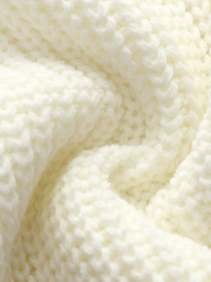 Calistally | Front and Back Wearable Knit Cardigan - Cream