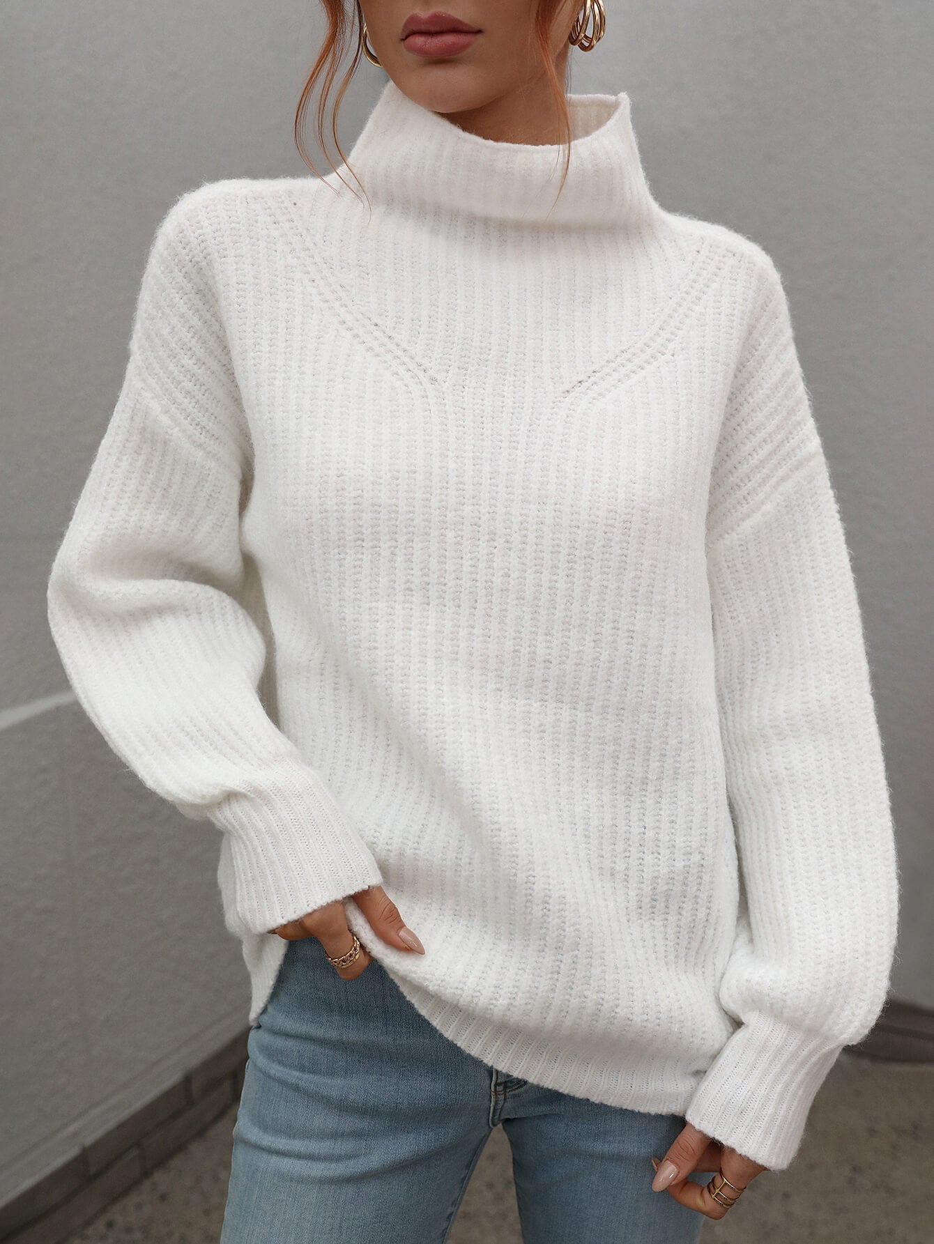 CHESTER KNIT JUMPER - WHITE