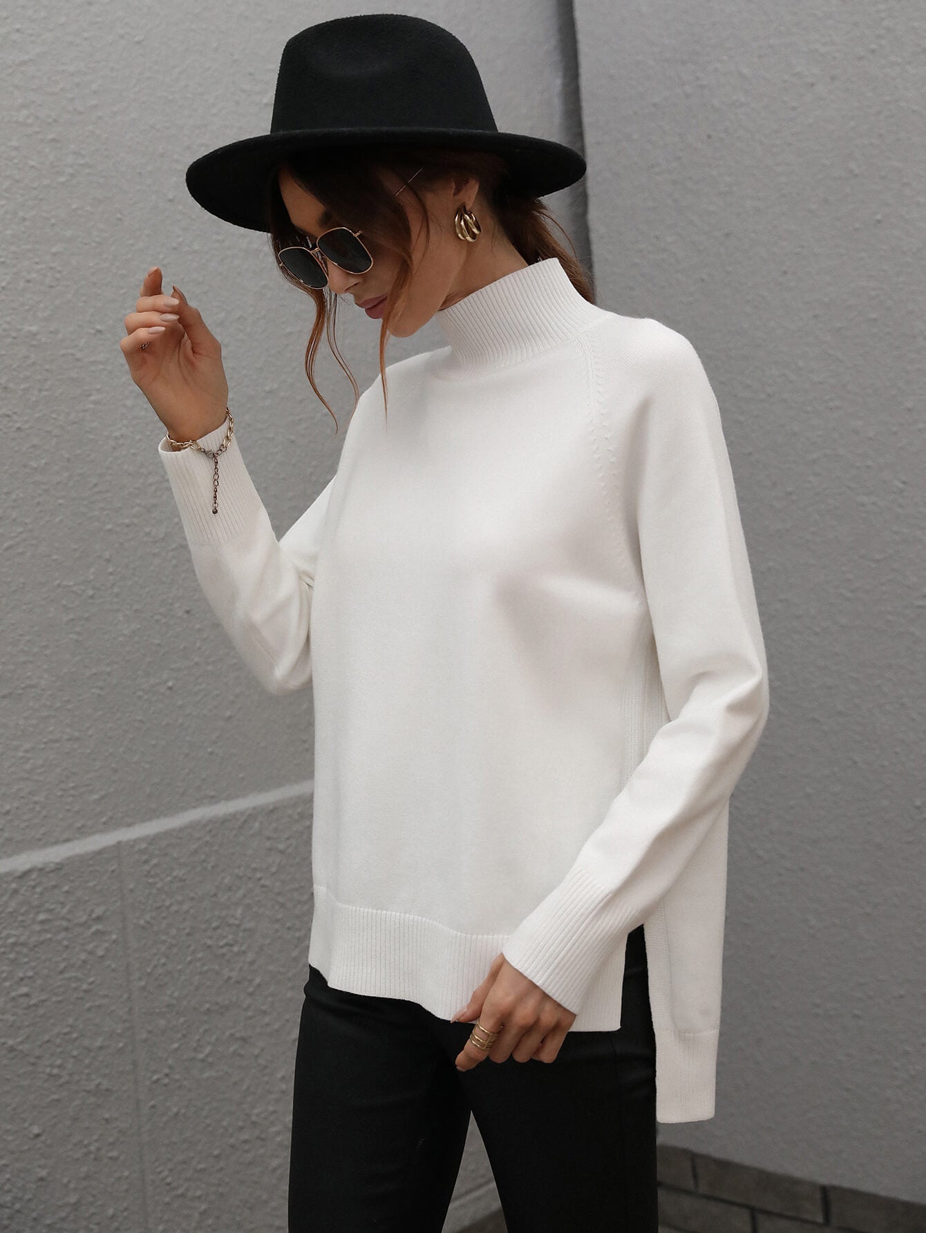 TAY KNIT JUMPER - WHITE