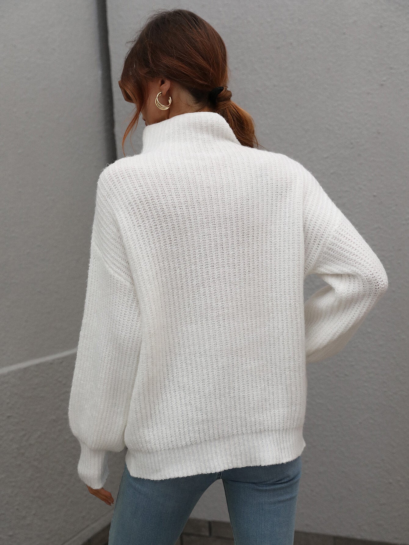 CHESTER KNIT JUMPER - WHITE
