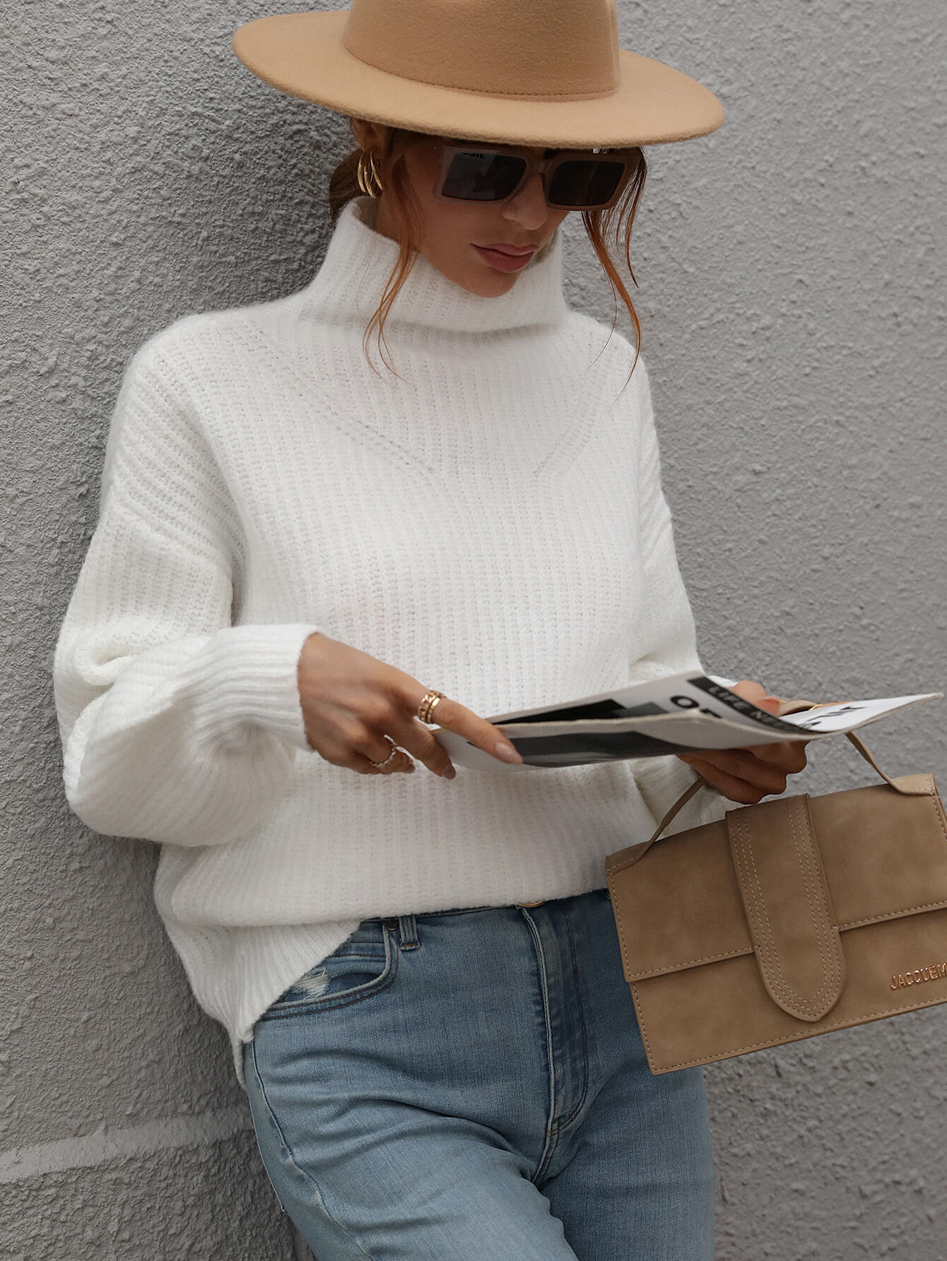 CHESTER KNIT JUMPER - WHITE