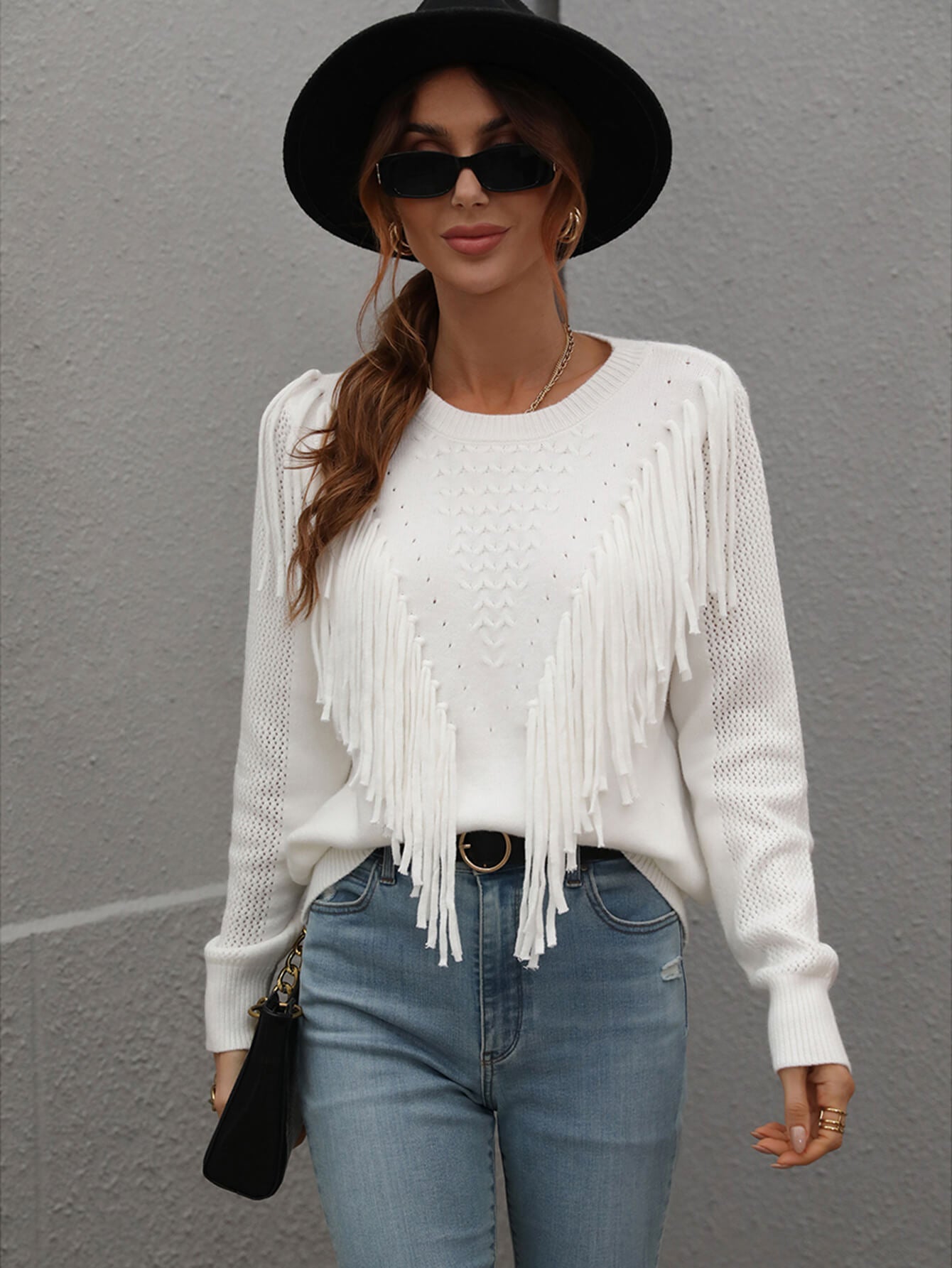 FOREST ADVENTURES KNIT TOP - WHITE