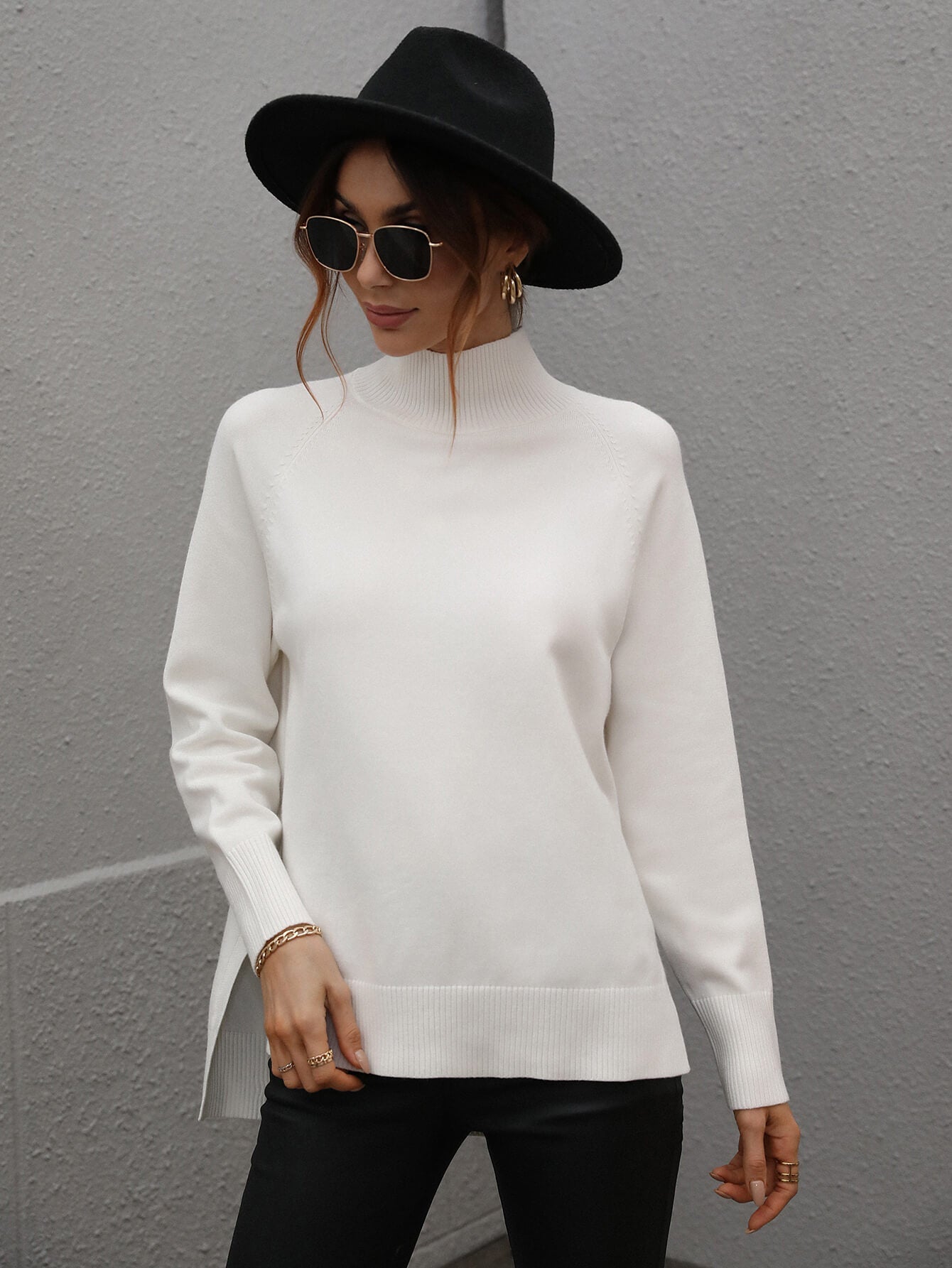 TAY KNIT JUMPER - WHITE