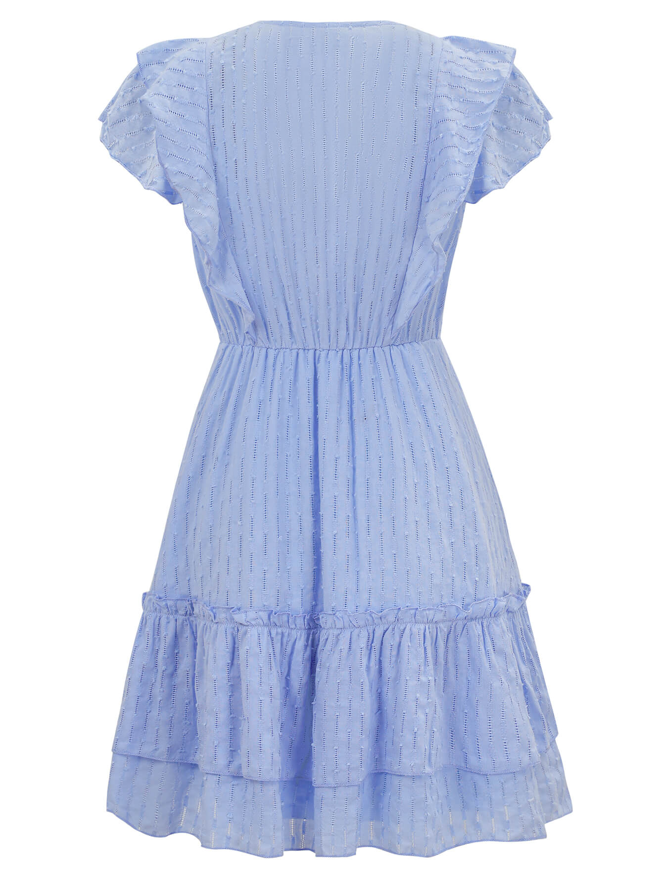 Delilah Eyelet Mini Dress - Blue