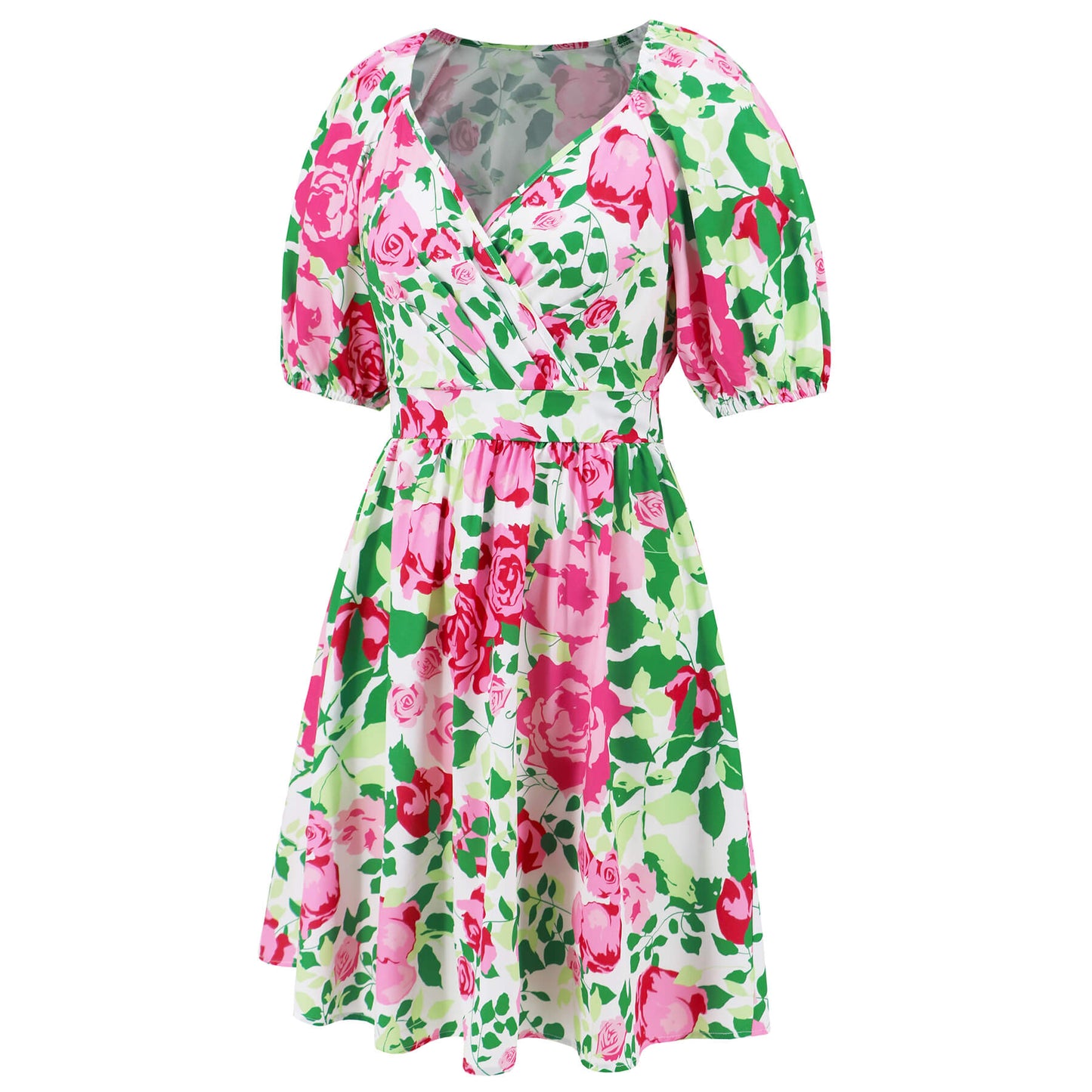 Ellerie Floral Wrap Mini Dress - Pink