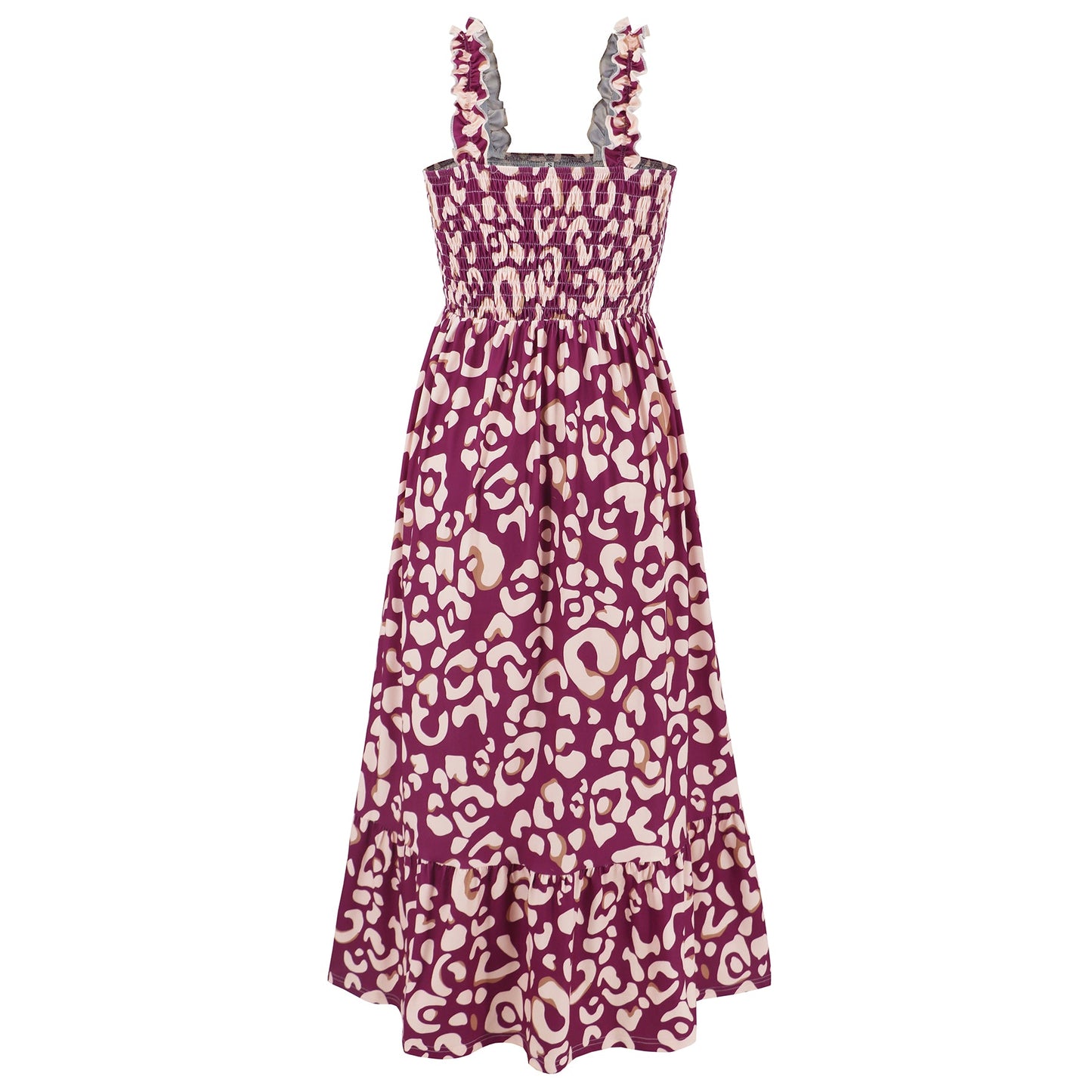Rylee Strappy Printed Maxi Dress - Purple