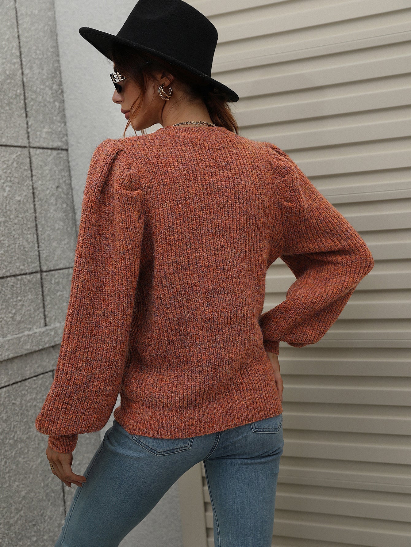 HARVIE KNIT TOP - CAMEL