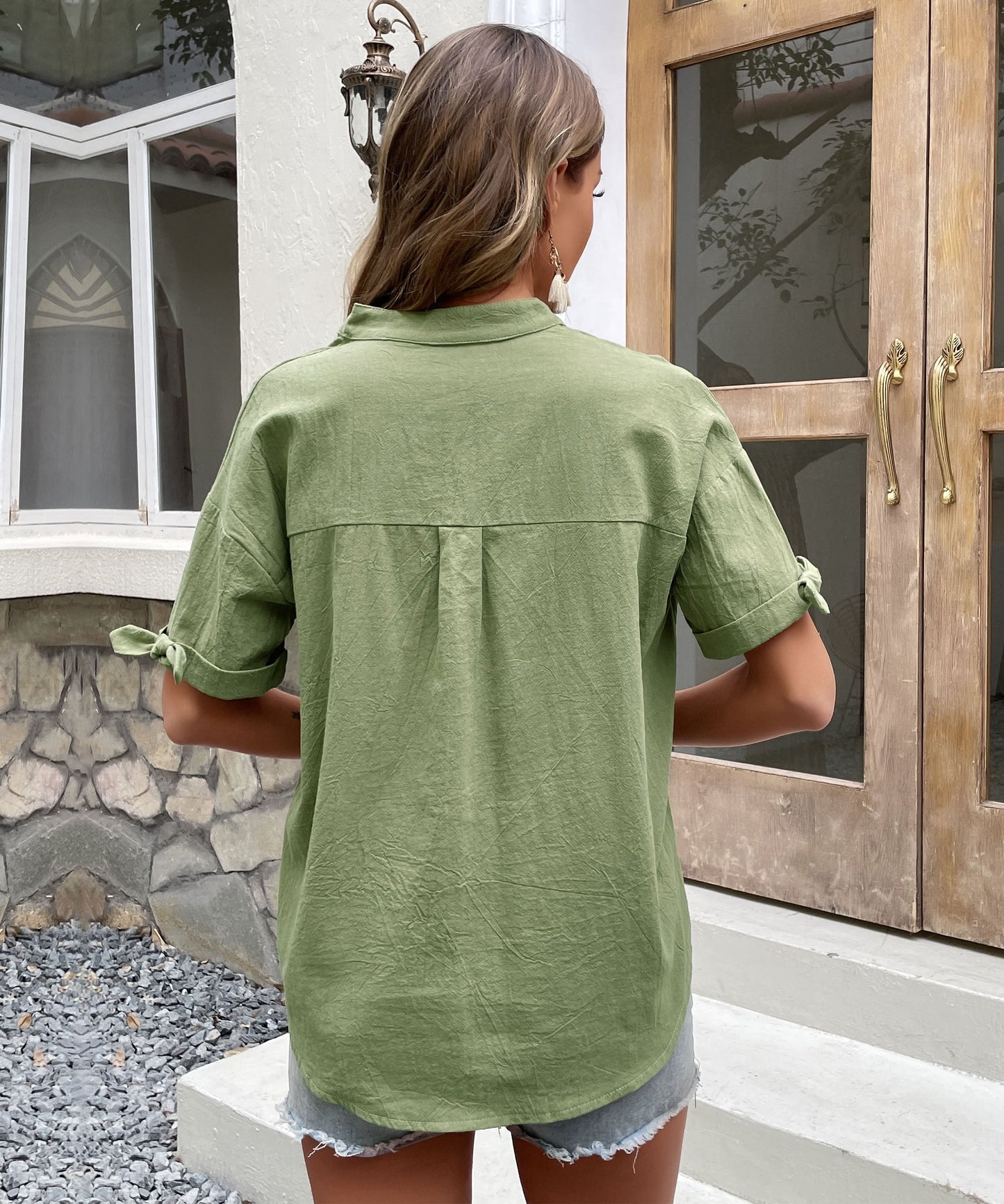 KAINA SHIRT TOP - SAGE