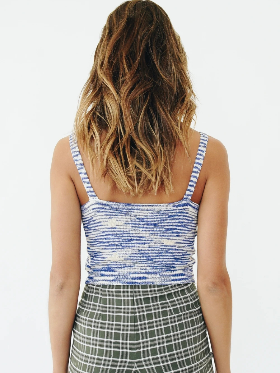 LEO KNIT TOP - BLUE PRINT